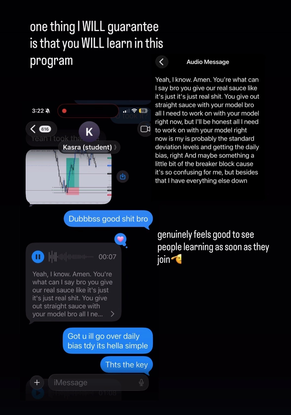 Kasra student testimonial